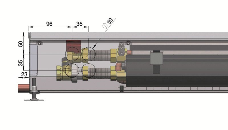 Подов конвектор HCM4p Подов конвектор HCM4p